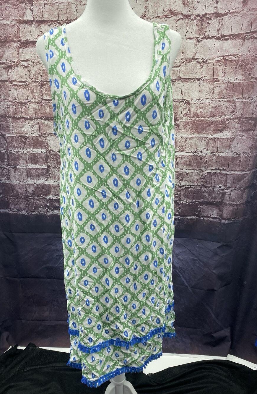Roudelain Sleeveless Nightgown Women's Sleepwear Top Cardomon Geometric Medium